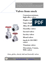 The Alloy Valve Stockist Catalogue PDF