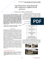 Automatic Image Registration Using MATLAB Simulink Model Configured On DM6437EVM Processor