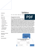 Syllabus: Engagement Activity