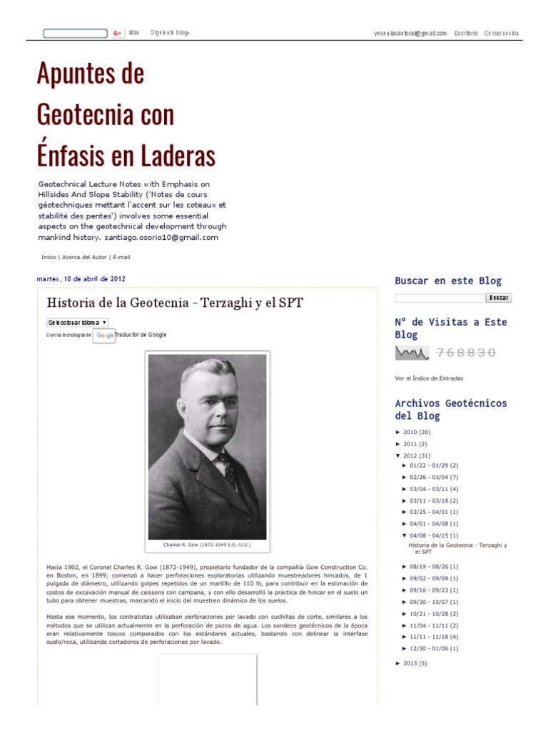 Apuntes de Geotecnia Con Énfasis en Laderas - Historia de La Geotecnia ...