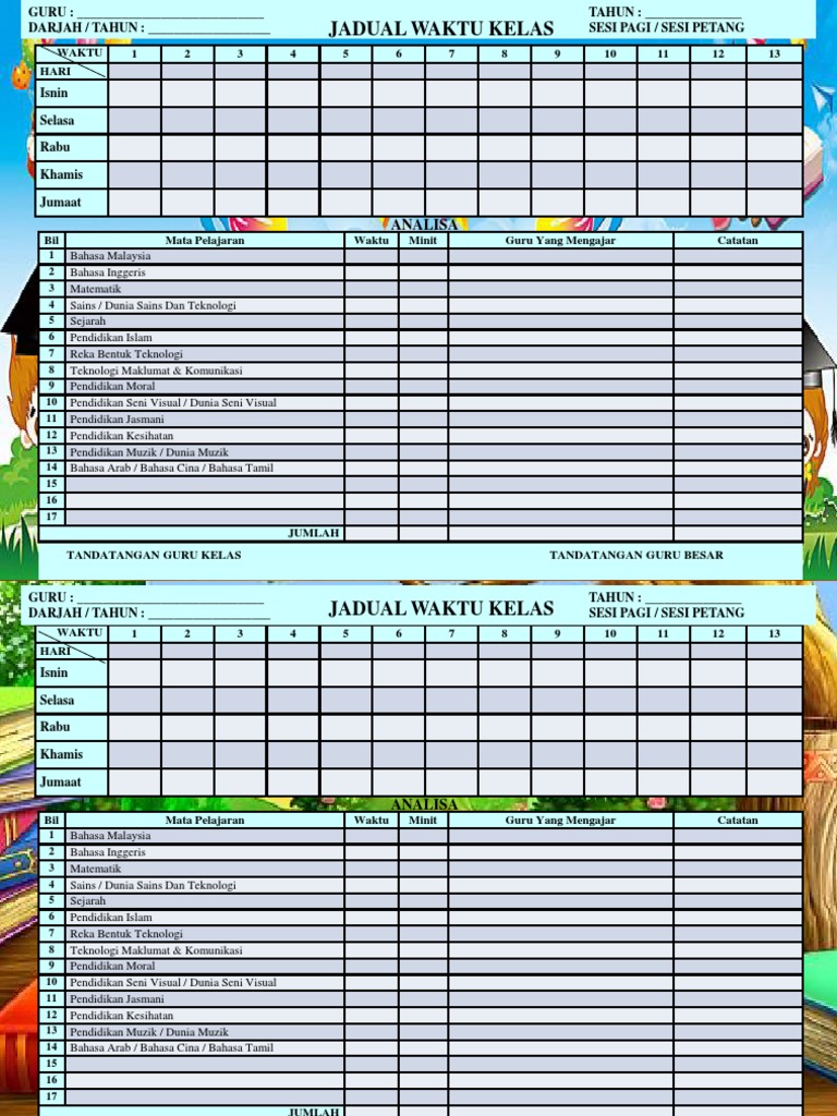 Jadual Waktu Dua