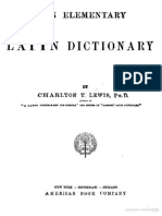 An Elementary Latin Dictionary