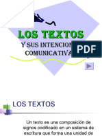 Textos y sus intenciones comunicativas