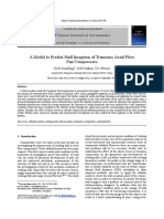 A Model to Predict Stall Inception of Transonic Axial Flow Fan and Compressors