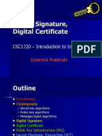 Digital Signature, Digital Certificate
