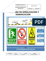 Programa de Senalizacion y Demarcacion PDF