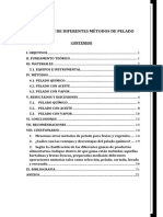 Evaluación de Diferentes Métodos de Pelado