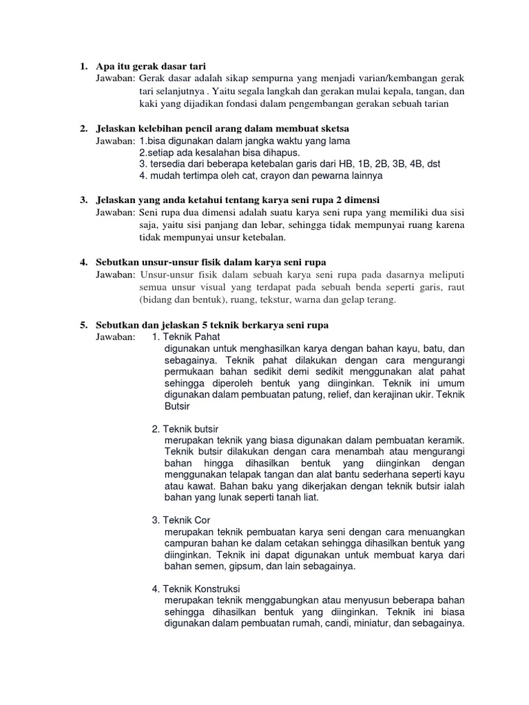 Teknik Butsir Yaitu Kumpulan Montase Kolase Dan Mozaik