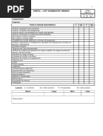 Check List Guindaste Hidráulico