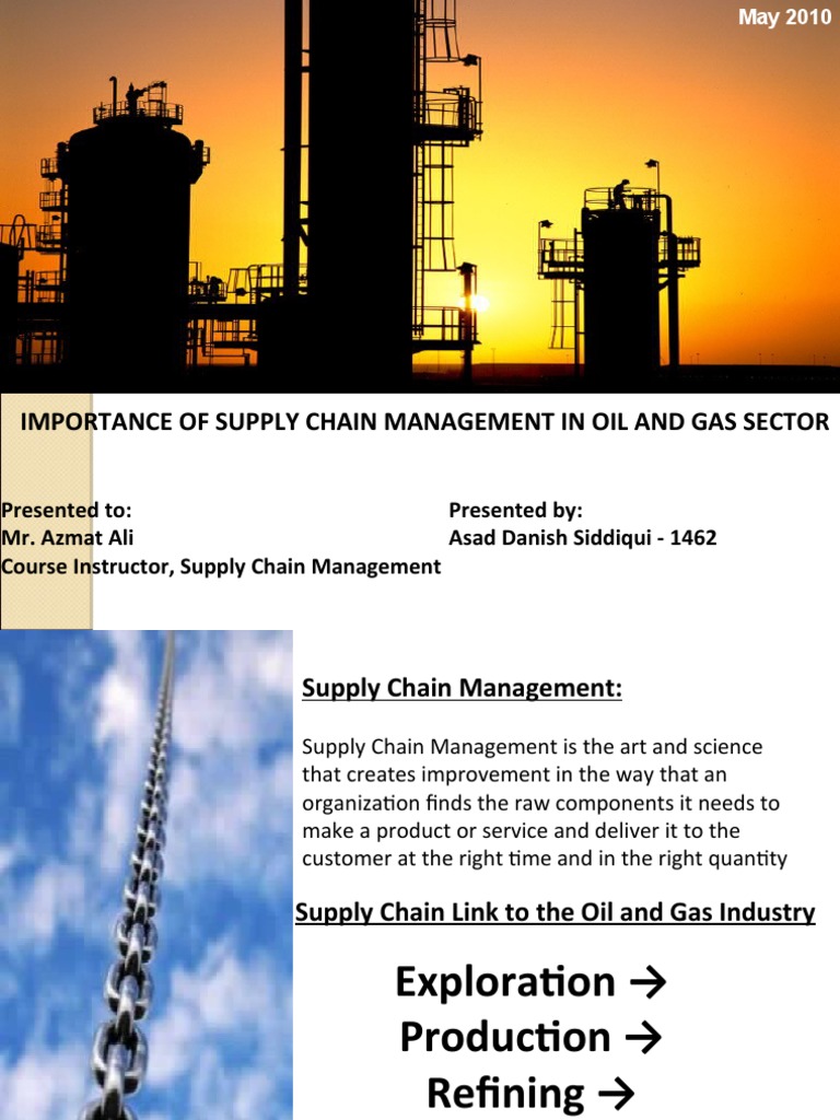 Supply Chain Management in Oil & Gas | PDF | Petroleum | Supply Chain