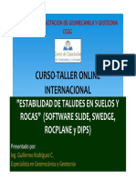 Curso OFFLINE Estabilidad de Taludes en Suelos y Rocas - Módulo I PDF