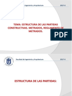 Clase - 11 Estructura de Las Partidas. Metrados