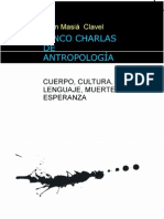 Cinco Charlas de Antropologia Cuerpo Cultura Lenguaje Muerte y Esperanza