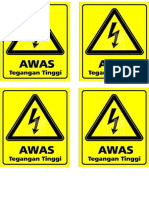 AWAS TEGANGAN TINGGI