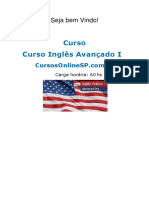 Curso Inglês Avançado I