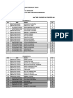 Daftar Kelompok Setelah Peserta Yudisium 1 Diketahui