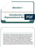 Session I Introduction To Organizational Behavior