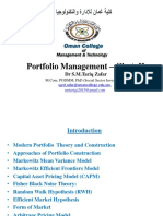 3511-Unit-II-PPT - Portfolio Management Chapter 1I-PPT Portfolio Management DR S.M.tariq Zafar - Part - II