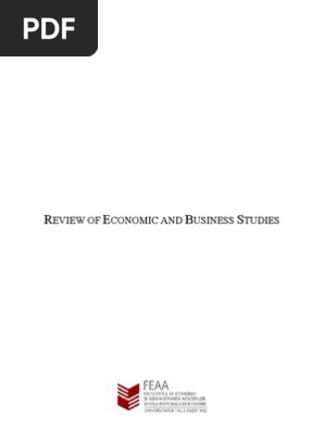 Review Of Economic And Business Studies Employment Unemployment