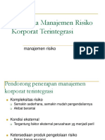 3 - Kerangka Manajemen Risiko Korporat Terintegrasi