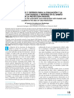 Procedimiento y criterios de evaluación e intervención con familias y menores en riesgo de desprotección