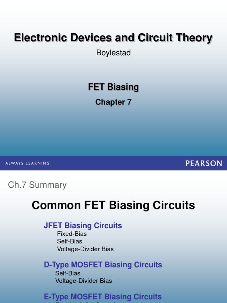 Lecture 21-24 - FET Biasing PDF | PDF | Network Analysis (Electrical ...