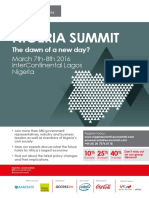 Nigeria Summit: The Dawn of A New Day?