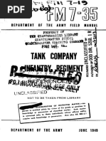 FM7-35 Tank Company Infantry Regiment
