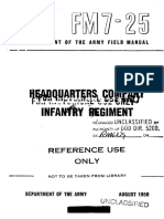 FM7-25 HQ Company Infantry Regiment