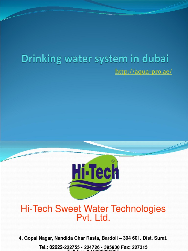 Drinking Water System in Dubai Ultraviolet Water Purification