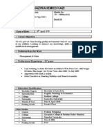 Sarfaraz Nazirahemed Kazi Resume