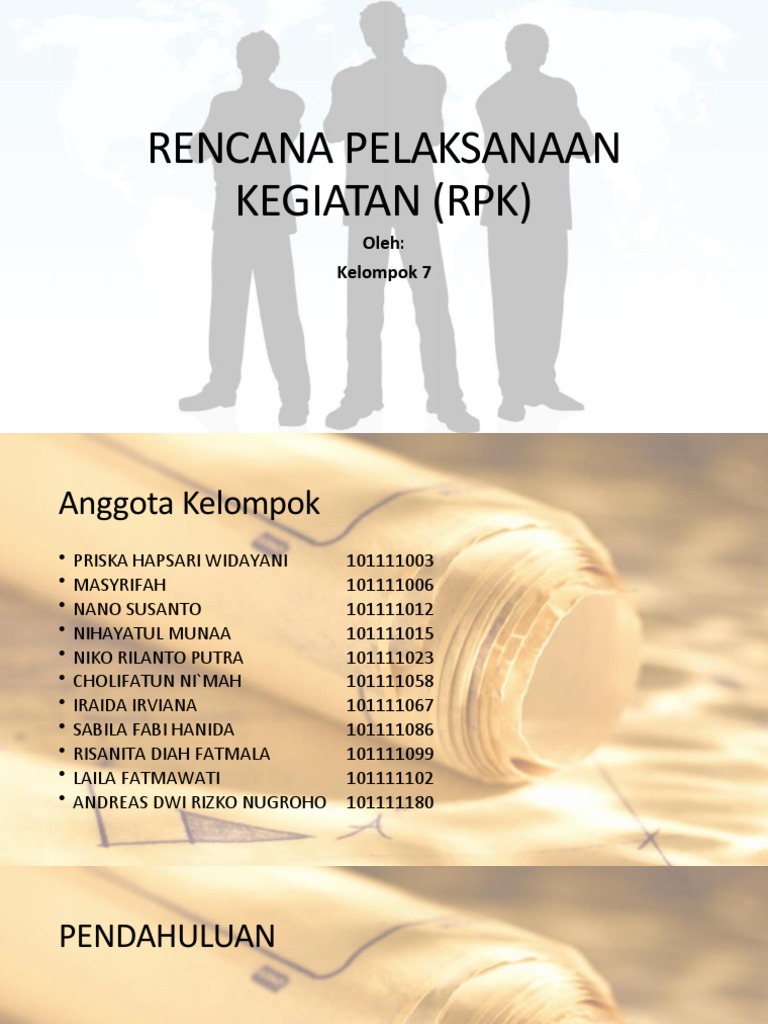 Rencana Pelaksanaan Kegiatan (RPK) | PDF | Bisnis | Seni