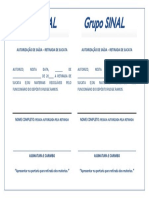 Autorização de saída para retirada de sucata