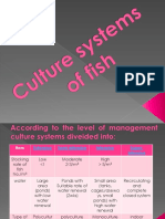 Culture Systems of Fish