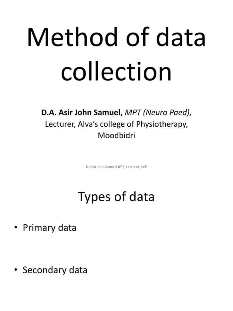 Data Collection Methods Overview | PDF | Questionnaire | Survey Methodology