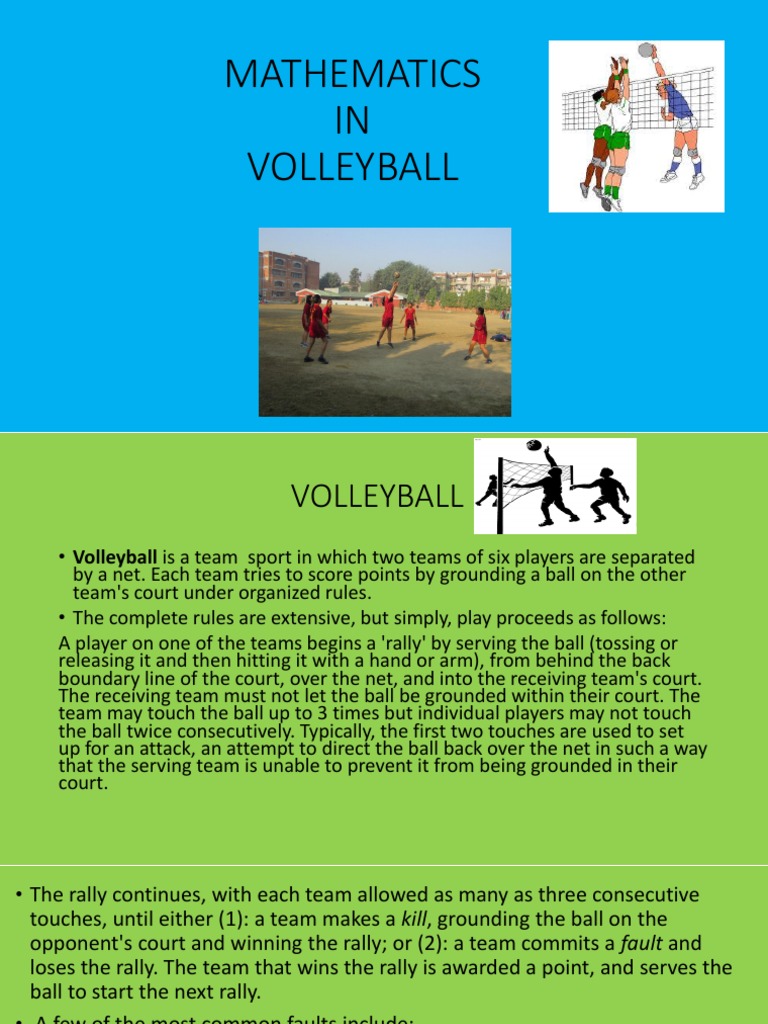 Volley Ball PDF Elementary Geometry Space