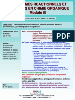 Mecanismes Reactionnels Et Reactions en Chimie Organique III 2010