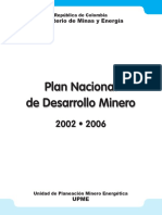 Plan Nacional de Desarrollo Minero 2002-2006