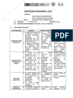 Informe técnico pedagógico área Educación para el Trabajo IEP Raul Porras Barrenechea 2017