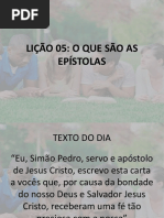 Lição 5 - O Que São as Epístolas