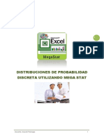 Distribuciones Discretas y Continua Utilizando Mega Stat Ing