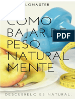 Cómo Bajar de Peso Naturalmente