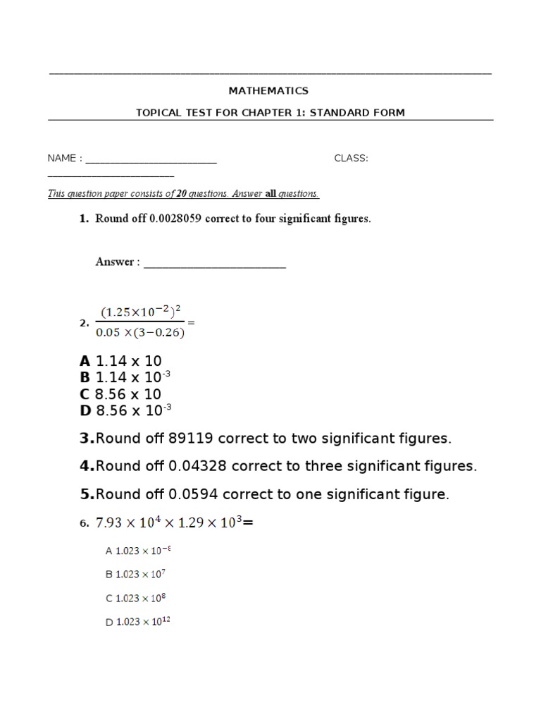 1st Topical Testdoc | PDF