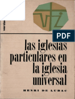 DE LUBAC, H. _ Las Iglesias particulares en la Iglesia Universal -. Sígueme, Barcelona, 1974.pdf