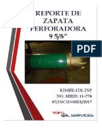 Informe Soldadura Zapata 9 5-8" X 10" NS 11-776 - Pozo KIMBE-1DL EXP PDF