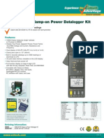 1000A AC/DC Clamp-On Power Datalogger Kit: Datalogs Up To 4000 Readings