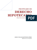 Prontuario de Derecho Hipotecario 2013