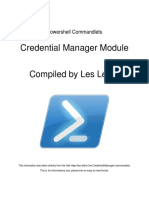 Powershell Commandlets - Credential Manager Module