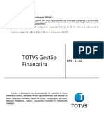 Gestão Financeira - Novidades da versão 11.20 até 11.82