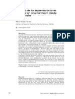 La Teoría de Las Representaciones Sociales. Un Acercamiento Desde La Geografía